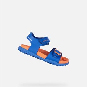 Geox Kids Vibrant Blue and Orange Sandals
